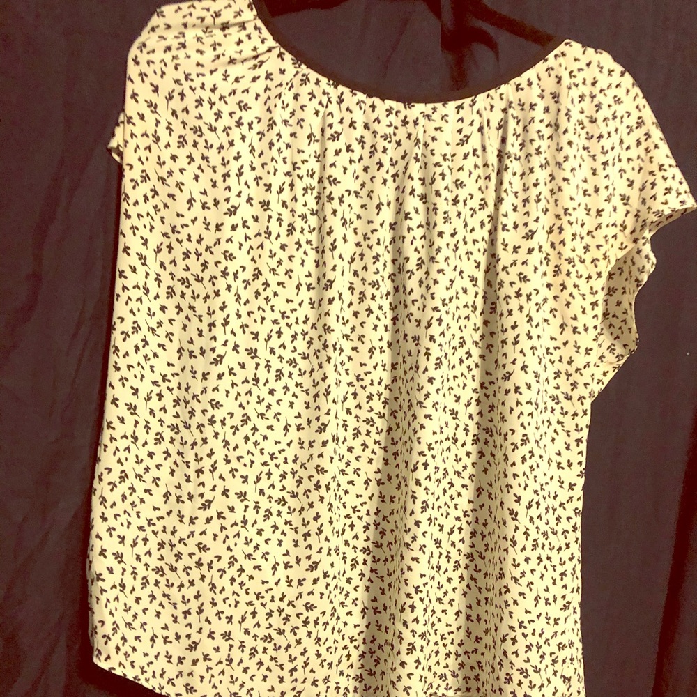 Black and White Floral Shirt